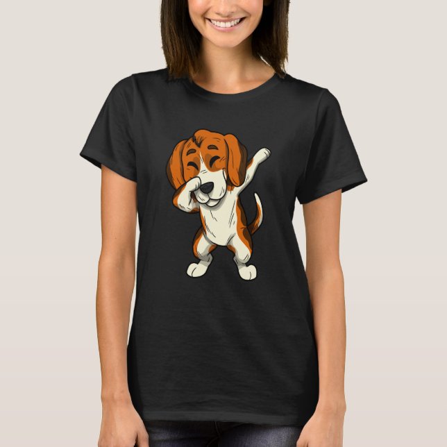 Camiseta Beagle Dog Dogs Dabbing Beagle (Anverso)