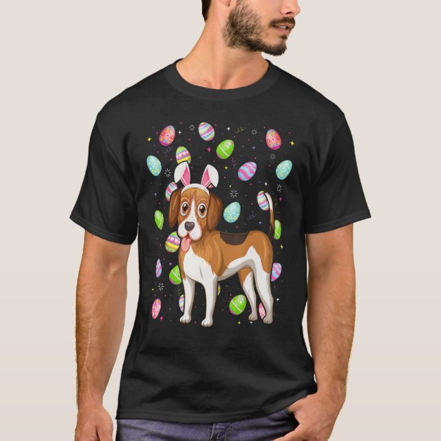 Camiseta Beagle Dog Easter Egg Funny Beagle Easter Sunday (Anverso)