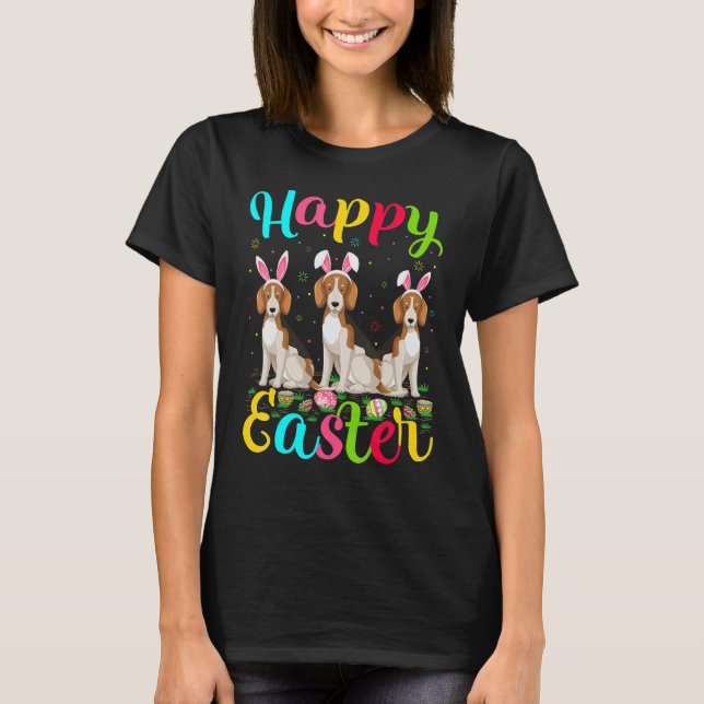 Camiseta Beagle Dog Funny Easter Egny Beagle Happy E (Anverso)