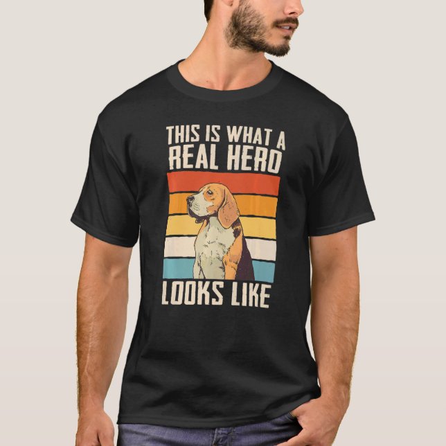 Camiseta Beagle dog Hero   (Anverso)