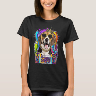Camiseta Beagle Dog Hip Hop Música Rap de los 90