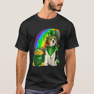 Camiseta Beagle Dog Irish Leprechaun Saint Patrick Day