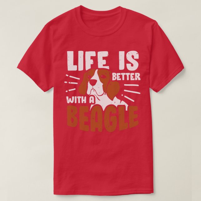 Camiseta Beagle Dog Lover Mom Dad Gift (Diseño del anverso)