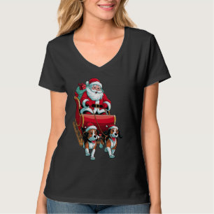 Camiseta Beagle Dog Lover Navidades Santa Riding Sleigh Sle