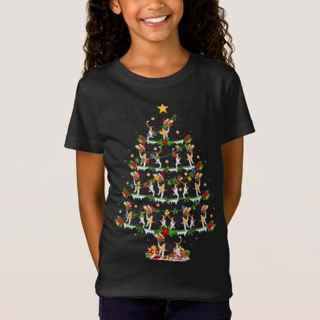 Camiseta Beagle Dog Lover Xmas Lighting Beagle Navidades Tr (Anverso)
