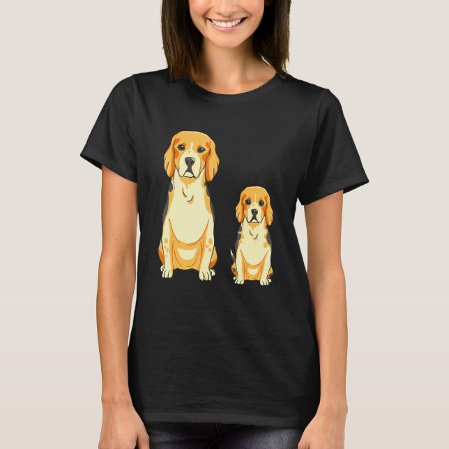 Camiseta Beagle Dog Mama Puppy Hunting Dog (Anverso)