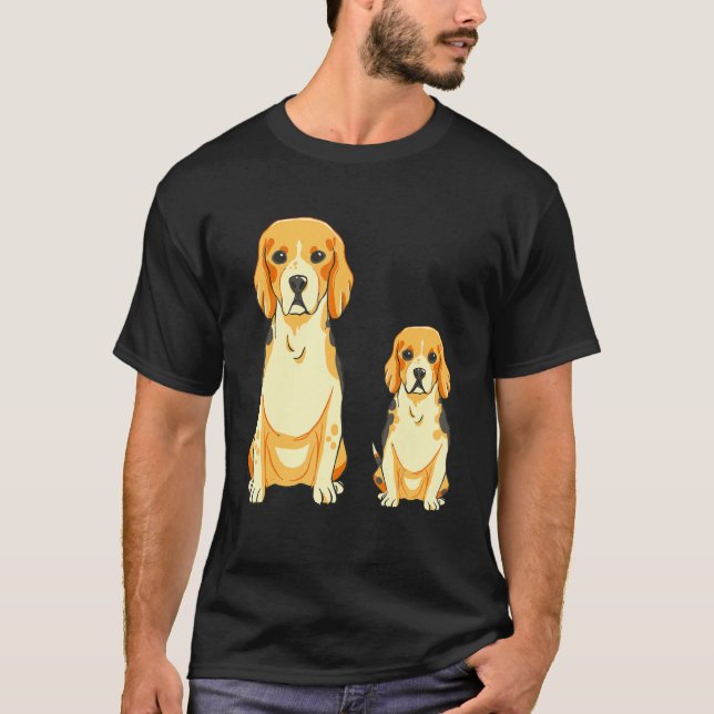 Camiseta Beagle Dog Mama Puppy Hunting Dog (Anverso)