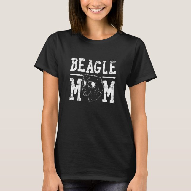 Camiseta Beagle Dog Mom (Anverso)