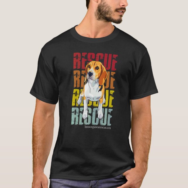 Camiseta Beagle Dog Paw Dog Rescue Puppy (Anverso)