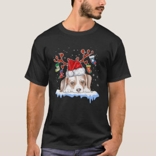 Camiseta Beagle Dog Santa Hat Navidades Familia Pajamas Xma