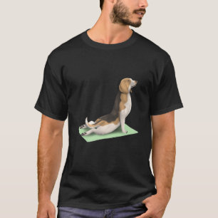 Camiseta Beagle Dog Yoga Pose Meditación Zen Workout ExGrac