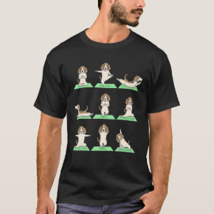 Camiseta Beagle Dog Yoga Pose Zen Cute Ejercicio De Entrena