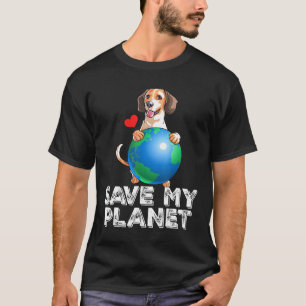 Camiseta Beagle Earth Day para salvar mi planeta Perro Giga