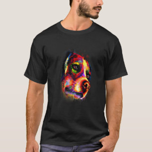 Camiseta Beagle En El Arte De Las Acuarelas