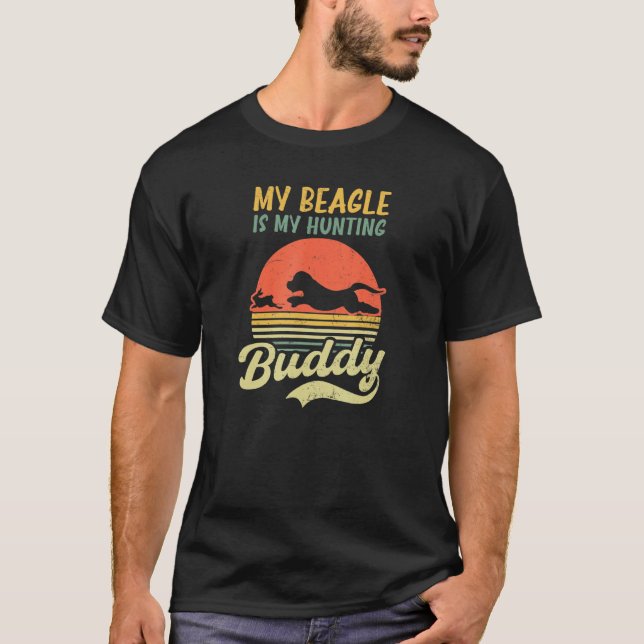 Camiseta Beagle es mi codicia de caza Diseño Beagle Hunting (Anverso)