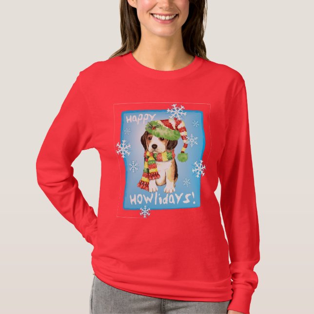 Camiseta Beagle feliz de Howliday (Anverso)