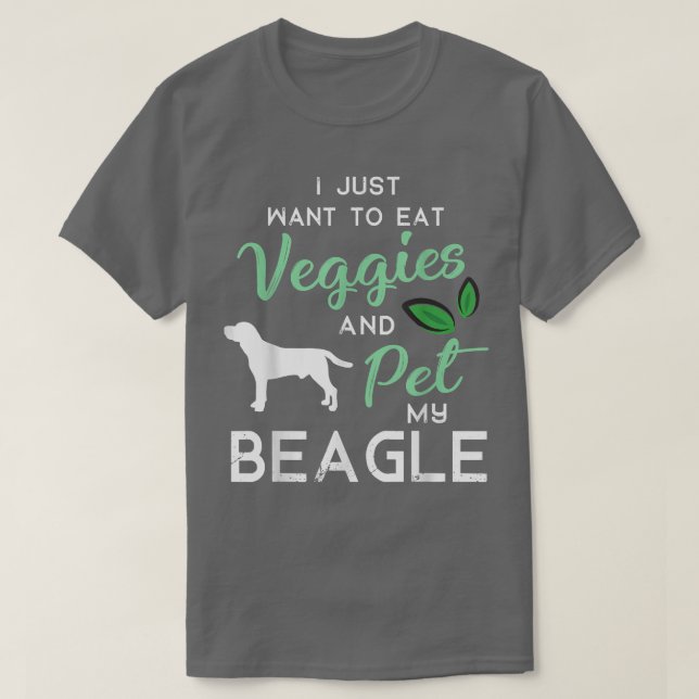 Camiseta Beagle Funny Vegan Dog Lover Dueño De Xmas Cumplea (Diseño del anverso)