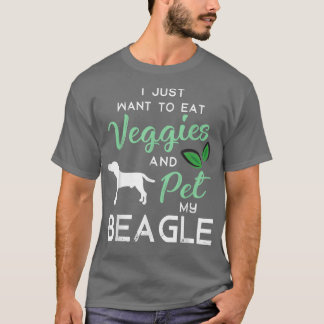 Camiseta Beagle Funny Vegan Dog Lover Dueño De Xmas Cumplea