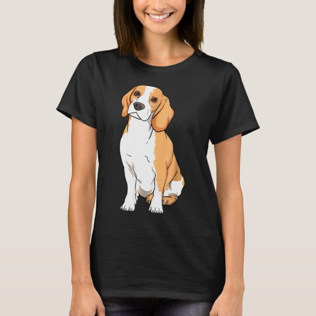 Camiseta Beagle Gracioso Regalo Para Los Amantes De Los Per (Anverso)