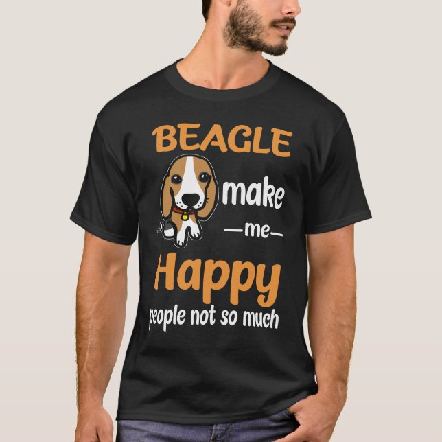 Camiseta Beagle Haceme Feliz (Anverso)
