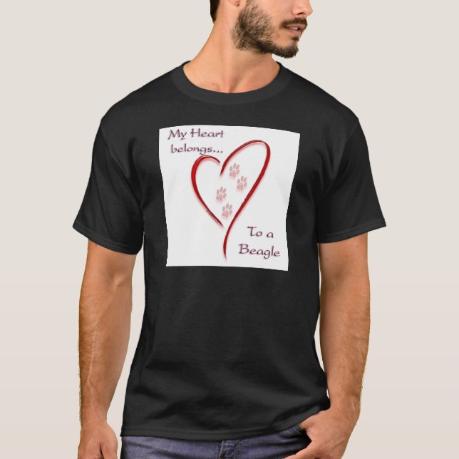 Camiseta Beagle Heart Pertenece (Anverso)