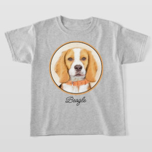 Camiseta Beagle Hound Dog Pintura original de animales
