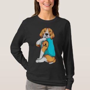 Camiseta Beagle I Love Mom Apparte, Perro Mom Gifts Mujeres