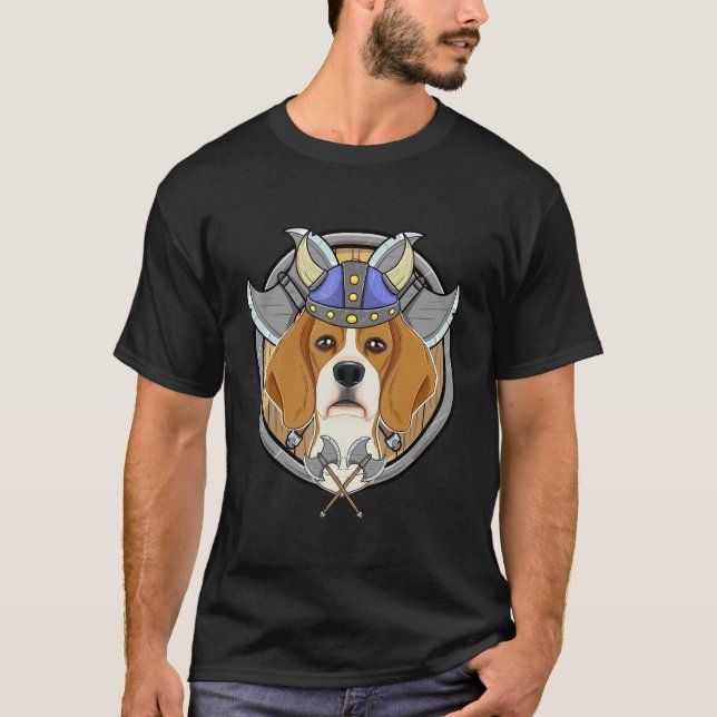 Camiseta Beagle I Valhalla I Viking (Anverso)