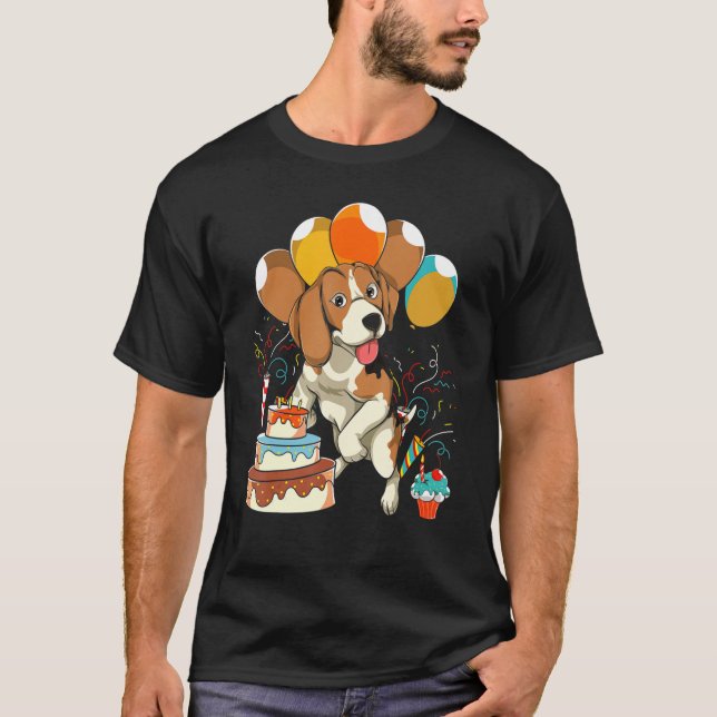 Camiseta Beagle Kids Fiesta de cumpleaños Mascota animal Pe (Anverso)