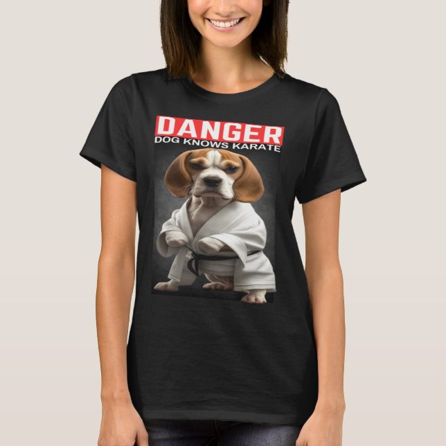 Camiseta Beagle knows Karate (Anverso)