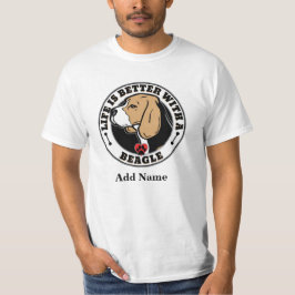 Camiseta Beagle - La Vida Personalizada Es Mejor Con Un Bea