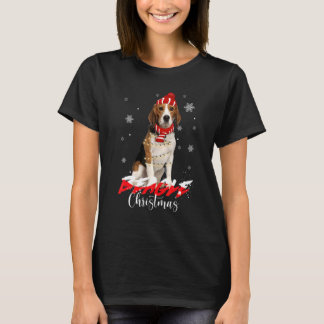 Camiseta Beagle Lights Santa Dog Xmas Navidades Pajamas Por