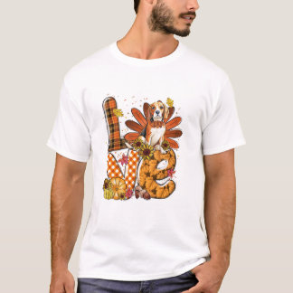 Camiseta Beagle Lindo de Acción de Gracias