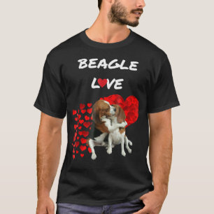 Camiseta Beagle Love Cute Couple Tee