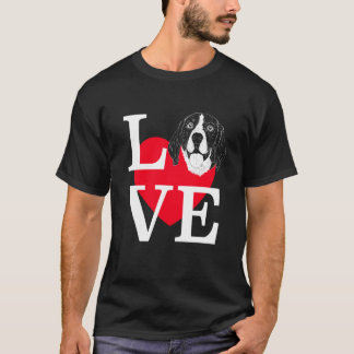 Camiseta Beagle Love Cute heart Beagle