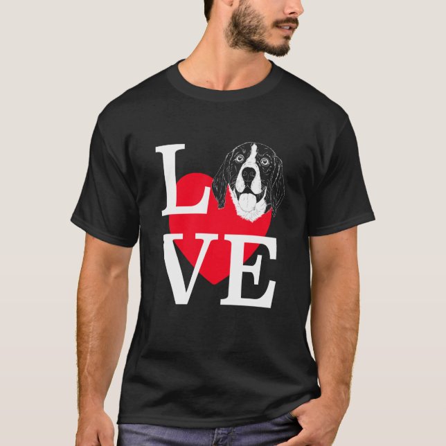 Camiseta Beagle Love Cute heart Beagle (Anverso)