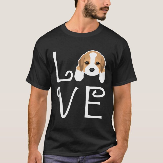 Camiseta Beagle Love Dog Owner Beagle Puppy (Anverso)