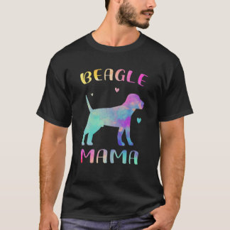 Camiseta Beagle Mama Colorful Beagle Lover Perro de Mamá
