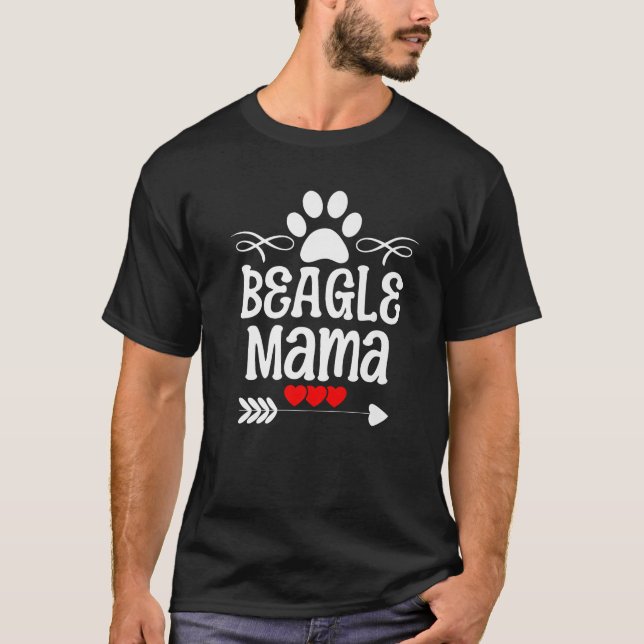 Camiseta Beagle Mama para Beagle Lover para el Día de la Ma (Anverso)