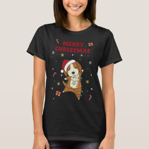 Camiseta Beagle Merry Christmas Winter Animals Dog 376