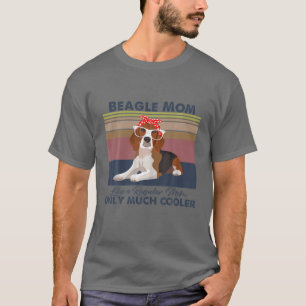 Camiseta Beagle Mom Bandana Match Perro vintage del Día de 