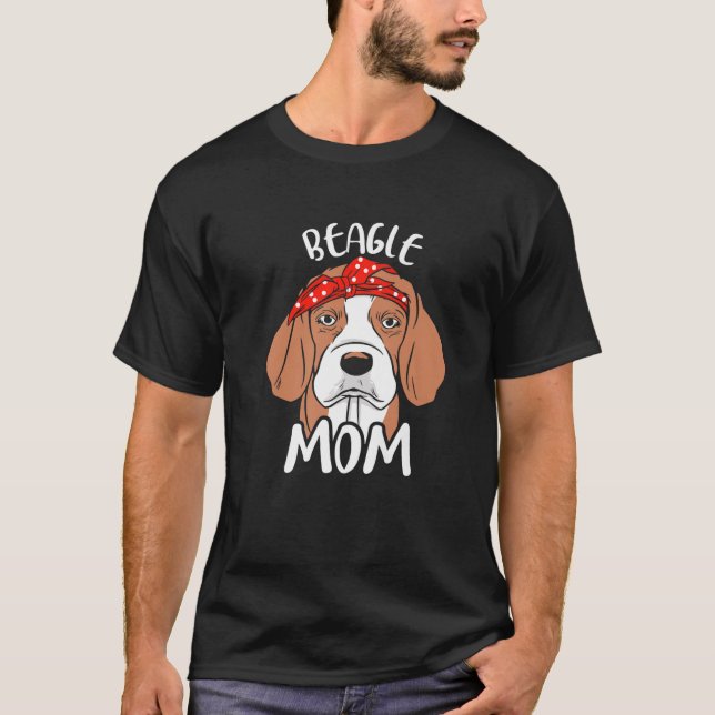 Camiseta Beagle Mom Chica Lover Perro Cachorro Beagles Madr (Anverso)