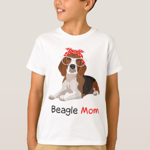 Camiseta Beagle Mom Dog Bandana Pet Lover Gift Mujeres Beag
