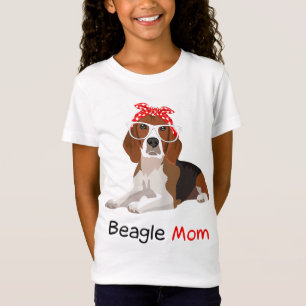 Camiseta Beagle Mom Dog Bandana Pet Lover Gift Mujeres Beag