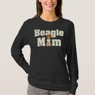 Camiseta Beagle Mom Dog Dueñas Mujeres Cuidan A Mascota Ani