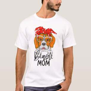 Camiseta Beagle Mom Dog Mama Chica Día De La Madre Beagle L