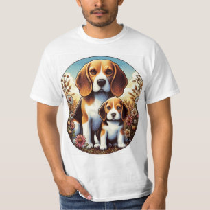 Camiseta Beagle Mom y Pup 5000 2X