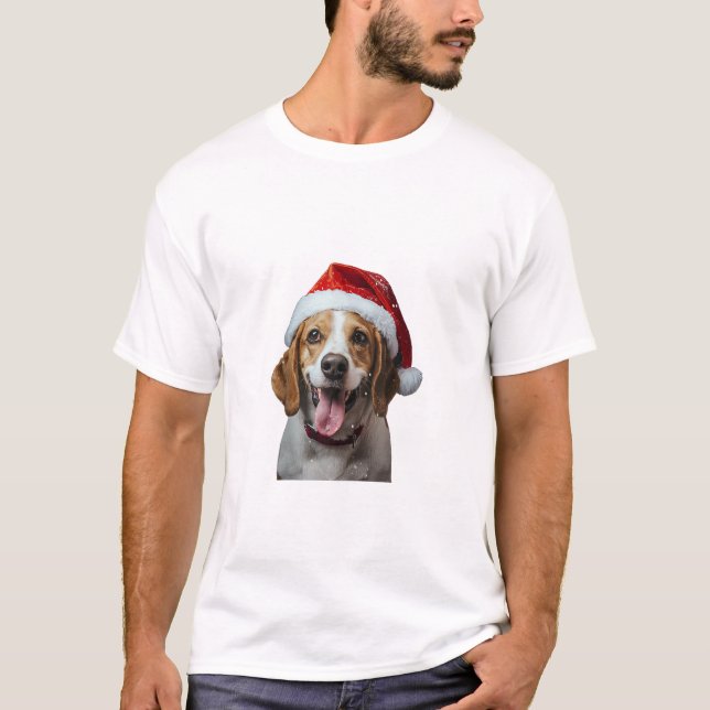 Camiseta Beagle Navidades (Anverso)