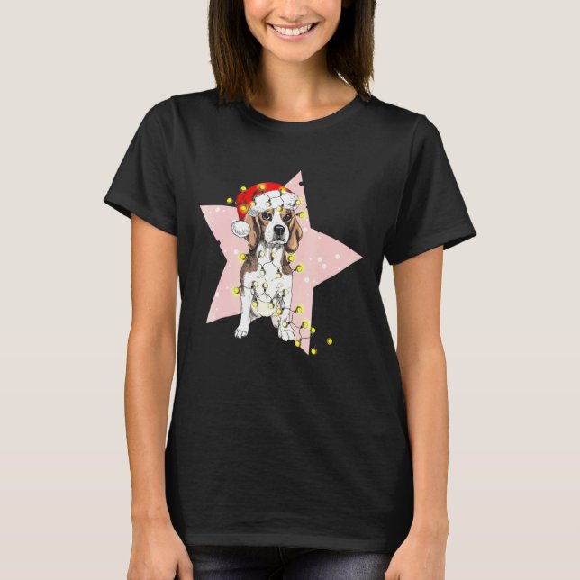 Camiseta Beagle Navidades (Anverso)