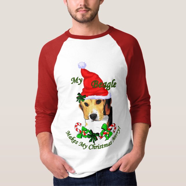 Camiseta Beagle Navidades Gifts (Anverso)